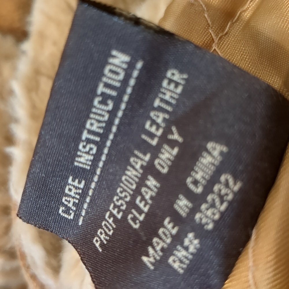 Vintage Giacca Long Leather And Shearling Fitted Button Front Penny Lane Coat S - Picture 13 of 13